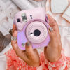 Picture of wogozan Protective Case for Fujifilm Instax Mini 12 Instant Camera - With Light-sensitive Holes, Lower Right Lens Fit, Specially Designed for Mini 12 Camera (Shiny Pink)