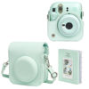 Picture of WOGOZAN Protective Case for Fujifilm Instax Mini 12 Instant Camera -with Light-Sensitive Holes, Lower Right Lens Fit, Specially Designed for Mini 12 Camera (Mint Green)