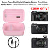 Picture of Elonbo Carrying Case for Canon PowerShot G7 X / G7 X Mark II / G7 X Mark III / G9 X mark III Digital 4K Vlogging Camera, 4K Video Streaming Camera Hard Travel Storage Bag. Pink