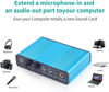 Picture of Sound Card, 6-Channel External Sound Card USB 2.0 External 5.1 Surround Sound Optical S/PDIF Audio Sound Card Adapter for PC Laptop(Blue)