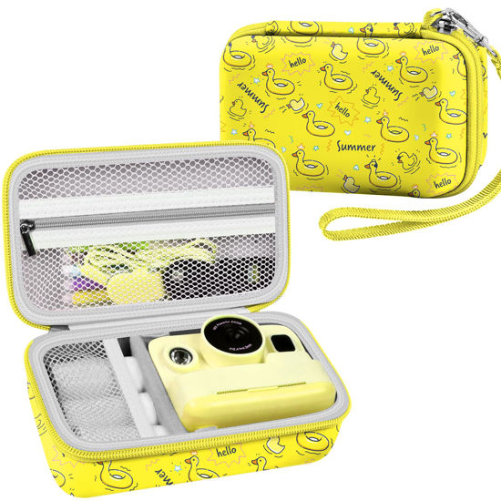 Picture of Leayjeen Kids Camera Case Compatible with Dylanto/GKTZ/HiMont/CAMCLID/ESOXOFFORE Kids Instant Print Camera, Kids Instant Camera for 1080P Printed Photos-Little Yellow Duck（Case Only）