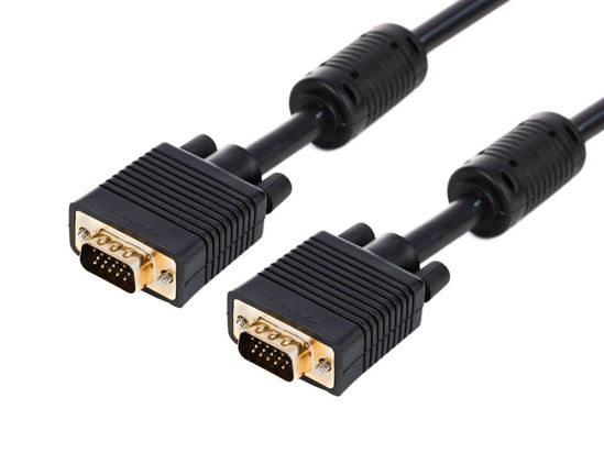 Picture of Monoprice 6ft SVGA Super VGA M/M Monitor Cable w/ ferrites (Gold Plated)