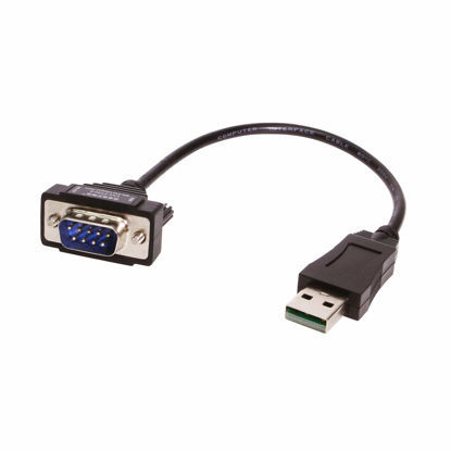 Picture of GearMo® Windows 10, 7 64-bit Compatible USB to Serial Adapter RS232 DB9 Short 8 Inch Cable