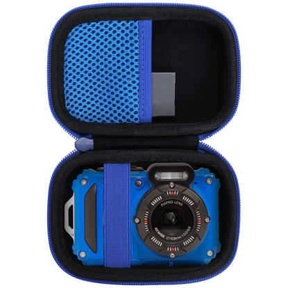 Picture of Aenllosi Hard Travel Case Compatible With Kodak PIXPRO WPZ2 Rugged Waterproof Digital Camera,Protective Case for Kodak Waterproof Video Camera,(Blue,Case Only)