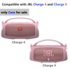 Picture of Silicone Cover Case Compatible with JBL Charge 4/Charge 5 Portable Bluetooth Speaker, Soft Skin Sleeve for JBL Charge 4/5 Bluetooth Speaker Accessories(Only Case) (Pink)