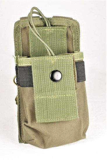 Picture of Clakit StrapPack Clip-On Pouch for Radio & GPS (Green) Backpack Attachment for Hunters, First Responders, Public Safety, Hikers and Travelers