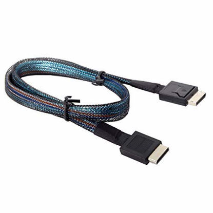 Picture of Cablecc OCuLink PCIe PCI-Express SFF-8611 4i to OCuLink SFF-8611 SSD Data Active Cable 50cm