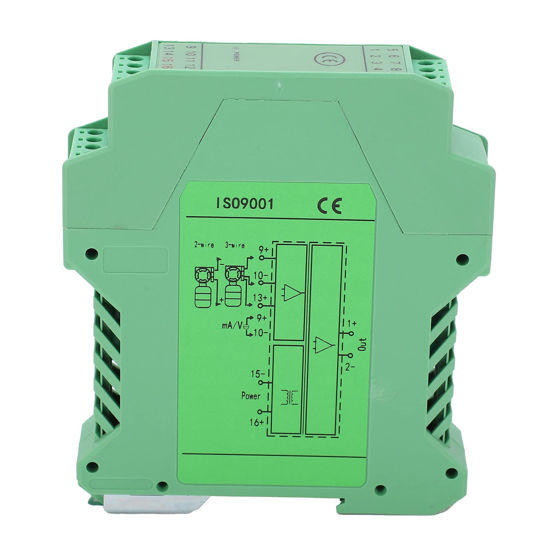 Picture of DC Signal Isolator 0-10V to DC24V 1 in 1 Out DC Current Signal Isolator Current Voltage Distribution Transmitter 35mm Rail Mount