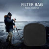 Picture of Camera Lens Filter Pouch Case, Lens Filter Bag with Strap, WaterResistant and Dustproof Design, Filter Pouch for 9 Piece Filters 25mm to 95mm