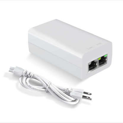 Picture of Gigabit PoE+ Injector 30W IEEE802.3at/af Compliant, Supplies PoE(15.4W) or PoE+(30W) Power Over Ethernet Distances Up to 328ft, PoE Injector Adapter for Camera/Access Point/IP Phones, EN30GT