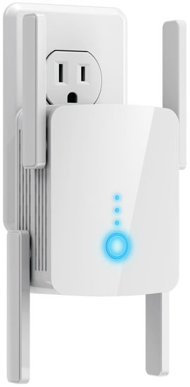 Picture of WLM Fastest WiFi Extender Signal Booster for Home - Up to 9000 sq. ft Coverage, Easy Set Up WiFi Repeater Wireless Signal Booster with Ethernet Port, Long Range, Ultra-Stable Router Internet Booster