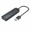 Picture of VENTION USB 3.0 Hub 3-Port USB Sound Card 2 in 1 External Stereo Audio Adapter 3.5mm with Headphone and Microphone High Speed for Laptop Computer Mac OS Windows Linux