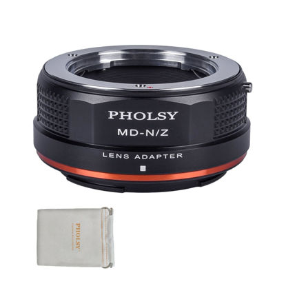 Picture of PHOLSY Lens Mount Adapter Manual Focus: Compatible with Minolta Rokkor MD (MC/SR) Lens to Nikon Z Camera Body