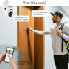 Picture of WESECUU Light Bulb Security Camera -5G& 2.4GHz WiFi 2K Security Cameras Wireless Outdoor Motion Detection and Alarm,Two-Way Talk,Color Night Vision,Human Detection, Bulb Camera Compatible with Alexa