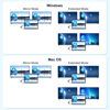 Picture of JLX USB 3.0 to Dual Hdmi Adapter for 2 Monitors 1080p, USB 3.0 External Graphics Card with USB3.0 Data Transmission PD Charging, Compatible for Windows 7/8/10/11, Mac OS (USB3.0 to Dual HDMI)