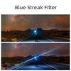 Picture of GREEN.L 77mm Blue Streak Effect filter, Premium Optical Glass 360° Rotatable Anamorphic Flare Special Effects Lens Filter