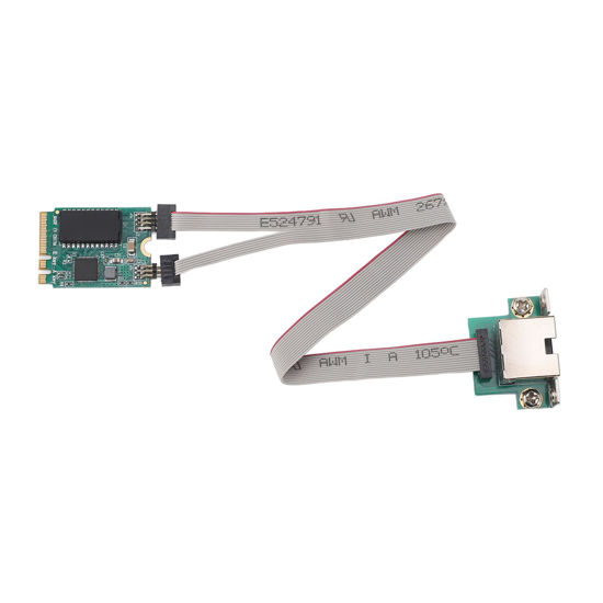 Picture of M.2 A E 2.5G Ethernet Adapter, RTL8111F M.2 2.5G Ethernet Network Card, 2.5G/1G/100M Multi Gigabit M.2 Network Card for Win 7 8 10 11