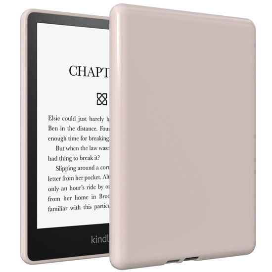 Picture of Case for 6.8" Kindle Paperwhite (11th Generation-2021) and Kindle Paperwhite Signature Edition, Puxicu Slim Design Flexible Matte TPU Protective Cover, Pink