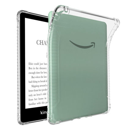 Picture of BAMCOO Clear Case for 6.8" Kindle Paperwhite 11th Generation 2021 and Paperwhite Signature Edition Clear TPU Back Cover Ultra Slim Lightweight Non-Slip Cover Case Clear