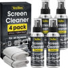 Picture of Screen Cleaner Spray 16oz (4oz x 4 Pack) - TV Screen Cleaner Spray and 2 Microfiber Cloths, Computer Screen Cleaner & Car Screen Cleaner for TV, Monitor, Laptop, MacBook, iPad and Electronic Devices