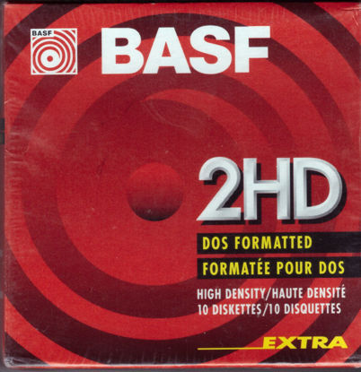 Picture of Diskettes New Basf 2hd DOS Double Sided 3.5"