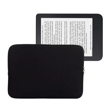 Picture of Neoprene 6-7 Inch E-Reader Sleeve for 6.8 Kindle Paperwhite/Paperwhite Kids/Paperwhite Signature Edition / 6" Kobo Clara HD, Kobo Nia/Fire 7 / iPad Mini 6, ebook Reader Case Bag Pouch Cover