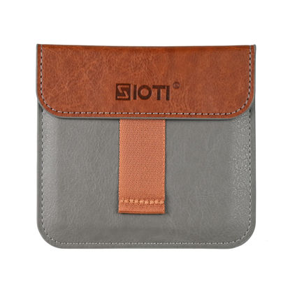 Picture of SIOTI Camera Square Lens Filter Case, Square Lens Filter Pouch Bag, Pull-Out Design, Leather Material,Compatible for 100mm *100mm*2mm Square Lens Filter