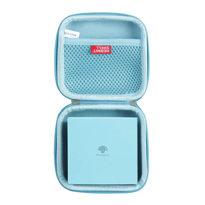 Picture of Hermitshell Travel Case for Phomemo M02 / Phomemo M02 Pro/Phomemo M02S Pocket Printer (Light Blue)