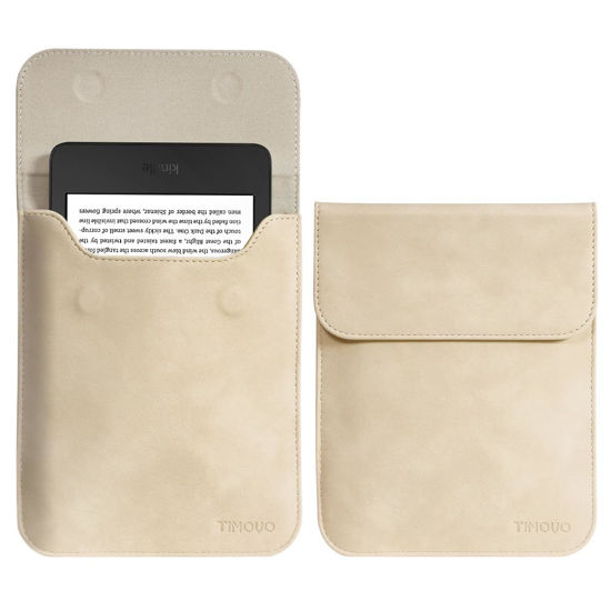 Picture of TiMOVO 6 Inch Sleeve for All-New Kindle 2022/Kindle 2019/Kindle Paperwhite 6.8 Inch/Kindle Voyage/Kindle (8th Gen, 2016)/Kindle Touch/Kindle 4/5, Protective Pouch Bag Case Cover, Apricot