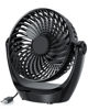 Picture of Aluan Desk Fan Small Table Fan with Strong Airflow Ultra Quiet Portable Fan Speed Adjustable Head 360°Rotatable Mini Personal Fan for Home Office Bedroom Table and Desktop, Black