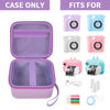 Picture of PAIYULE Camera Case Compatible with Instant Camera for Digital Video Cameras Storage Holder BagCamera And Print Paper(Box Only) (Purple)