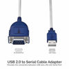 Picture of SABRENT USB 2.0 to Serial (9 Pin) DB 9 RS 232 Converter Cable, Prolific Chipset, Hexnuts, [Windows 10/8.1/8/7/VISTA/XP, Mac OS X 10.6 and Above] 10 Feet (CB-9PTF)