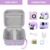 Picture of Leayjeen Kids Camera Case Compatible with ESOXOFFORE/Dylanto/GKTZ/HiMont/CAMCLID Kids Camera Instant Print for Holiday Gifts and Birthday Gifts for Kids 3-12 Years Old - Purple Unicorn (Case Only)