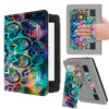 Picture of VORI Stand Case for Kindle Paperwhite (11th Generation-2021) and Kindle Paperwhite Signature Edition, PU Leather Case Smart Protective Cover with Auto-Wake/Sleep and Hand Strap (Mandala Floral)