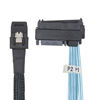 Picture of Cablecc Internal 36 Pin Mini SAS SFF-8087 Host to 4 SFF-8482 Target SAS Hard Disk and SATA Power Cable 50cm