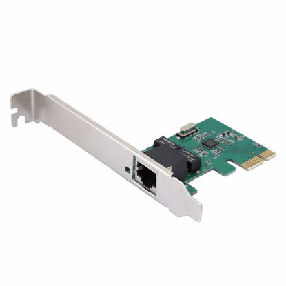 Picture of Gigabit Ethernet Card, PCI-E One-Port Desktop Realtek RTL8111E Network Card 10/100/1000Mbps Gigabit Ethernet for Windows