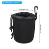 Picture of PATIKIL Camera Lens Bag, 3 Pcs 3.5" ID x 5.5" H Drawstring Lens Pouch with Thick Protective Neoprene, Lens Case for DSLR Camera Lens, Water Coffee Cups Black