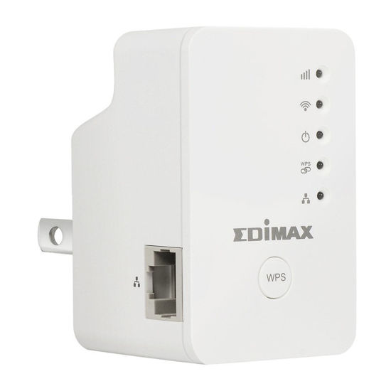 Picture of Edimax EW-7438RPn Mini N300 Universal Wireless Wi-Fi Range Extender/Wi-Fi Repeater/Access Point/Wireless bridge with Ethernet Port, Compact Wall Plug Design