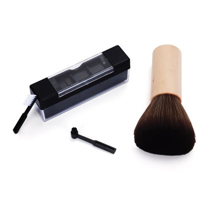 Picture of KesaPlan LP Turntable Vinyl Record Cleaning Brush Carbon Fiber Anti-Static Brush for Vinyl Record CD PS4 Xbox Disk (Brush Set)