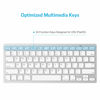 Picture of OMOTON Bluetooth Keyboard for iPad 10th Generation, iPad 10.2 (9th/8th/7th), iPad Pro 13/12.9/11 inch, iPad Air 13/11 inch, iPad Air 5th/4th Gen, iPad Mini and More Bluetooth Enabled Devices, White