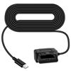 Picture of ssontong Upgraded OBD2 OBD Power Cable for Dash Camera, OBD to Type-C USB OBDII Adapter Hardwire Charger Cable 24 Hours Surveillance and Acc Two Mode with Switch Button (Type-C USB Port)