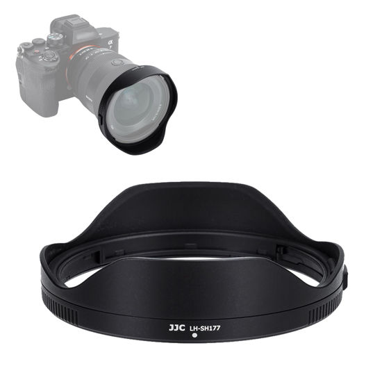 Picture of JJC ALC-SH177 Bayonet Reversible Lens Hood Shade for Sony FE 16-35mm f/2.8 GM II Lens SEL1635GM2, Replaces Sony ALC-SH177 Lens Hood, Allows to Attach 82mm Filter & Lens Cap