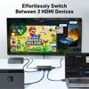 Picture of uni HDMI Switch 3 in 1 Out 4K@60Hz, HDMI Splitter Switcher with Remote, HDMI 2.0 Selector 3 Port Box Supports 3D, HDCP2.2, HDR Compatible with Laptop, PS5/4, Xbox, Roku TV, Fire Stick, Blu-Ray Player