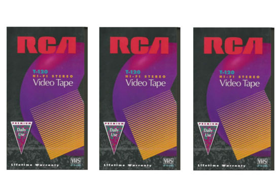 Picture of RCA T120 Hi-Fi Premium Grade VHS Video Tapes (3 Pk)