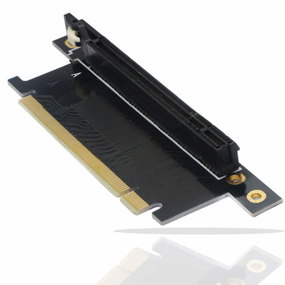 Picture of Pci-E 16x Riser Card,PCI Express 3.0 16X Extension Cable 90 Degree High Speed Riser Card