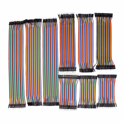 Picture of 360 Pieces Multicolored Breadboard Jumper Wire Dupont Kit | 30CM 20CM 10CM | Male to Female, Male to Male, Female to Female | for Arduino, Raspberry Pi