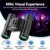 Picture of 300x25 Binoculars for Adults and Kids, High Powered Mini Pocket Binoculars with Phone Adapter, Waterproof Compact Binoculars for Bird Watching, Hunting, Concert, Theater, Opera, Traveling, Sightseeing