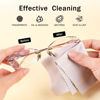 Picture of Flocade 20 Pcs Microfiber Cleaning Cloths for Jewelry, Musical Instruments, Cutting Tools, Electronic Products, Cameras & More (4.4 * 6.3 in,20 Pack)