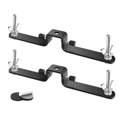 Picture of Julius Studio [2 Pack] *Upgraded* Backdrop Support System Triple Crossbar Mounting Bracket for Photo Video Studio Shooting, JSAG364