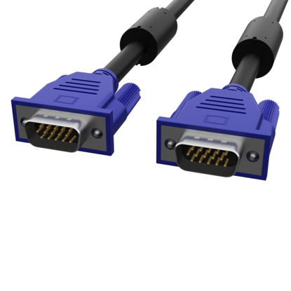 Picture of Kyper USKyper-1367 Monitor Cable 5 Pack 6ft 15 pin M/M VGA to VGA SVGA 1080P Full HD High Resolution for TV Computer Projector (5)